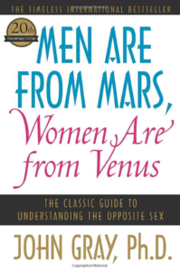 men are from mars, women are from venus book cover - a best-selling self-help book