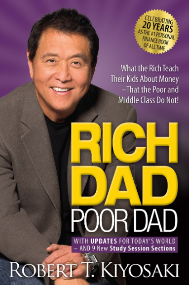 rich dad poor dad book cover - a best-selling self-help book