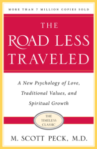 the road less traveled book cover - a best-selling self-help book