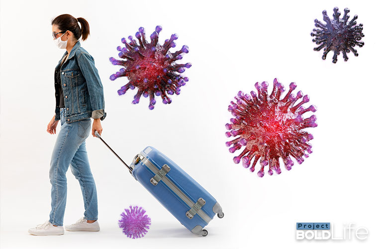 Women traveling during the age of coronavirus