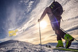 a mountaineer and skier taking their life in their hands