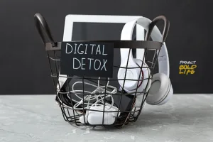 a basket showing digital detox benefits