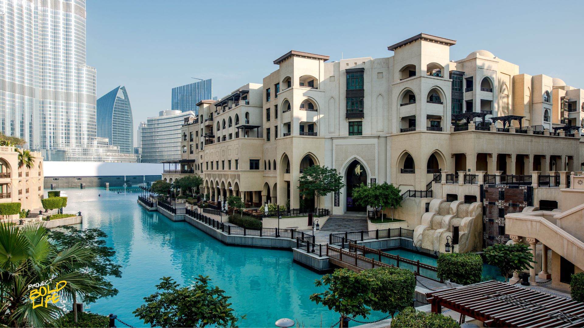exotic hotel location with water front and amazing view of the citry