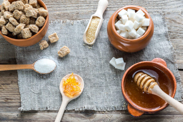 table full of different types of sugar - sugar and memory