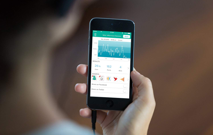 muse headband product application on smartphone