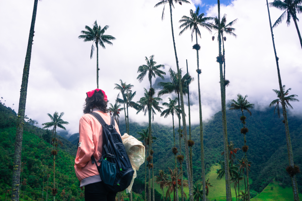 girl facing mountains during Venture with an Impact trip