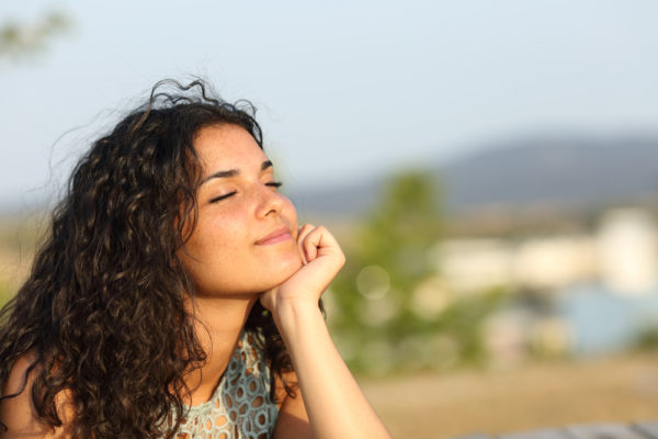 girl outside facing life's hard moments