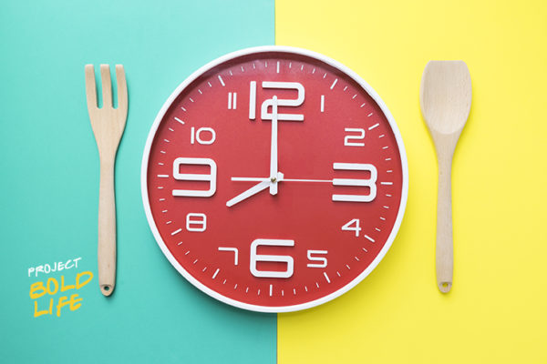 Someone is about to eat a clock