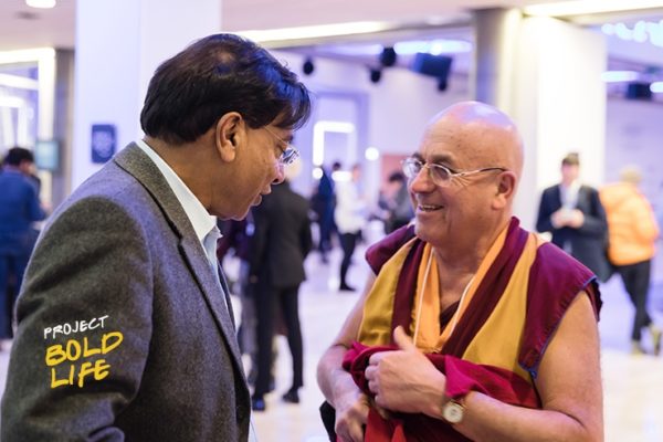 Matthieu Ricard talking and being happy