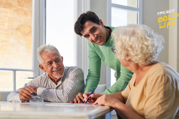 Some old folks trying to keep their brains healthy