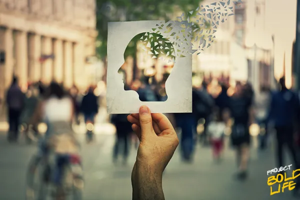 Someone using nature as an alternate therapy for dementia