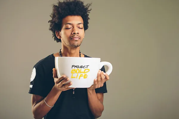 how to cut coffee addiction with a giant cup