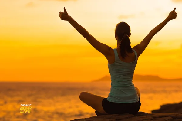 a woman doing self-care tips for welcoming spring