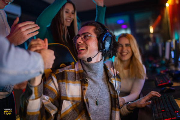 a dude experiencing the unexpected benefits of gaming